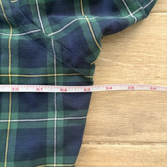 Polo Ralph Lauren Button Down Shirt Men's 4XB Blue Green Plaid Pocket Preppy - Picture 7 of 7